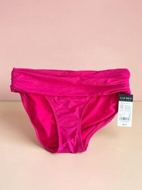 LAUREN RALPH LAUREN Pink Swim Bottoms Size 4 NEW NWT